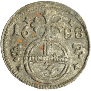 Silesia, Habsburg rule, Leopold I, Gröschel Oppeln 1688 - RARE