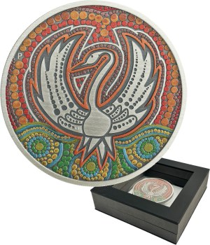 Australia, Elizabeth II, 2 Dollars Perth 2022 P - Black Swan Maali