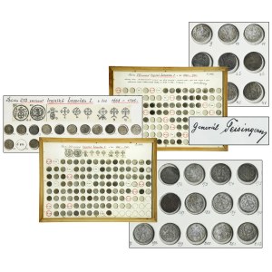 Collection of Silesian grechels of Leopold I in two beautiful plates (approx. 154 pieces)