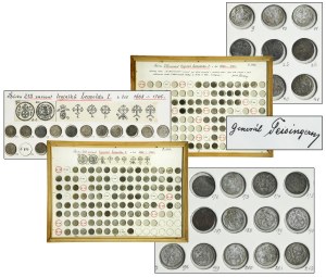 Collection of Silesian grechels of Leopold I in two beautiful plates (approx. 154 pieces)