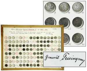 Collection of Silesian grechels of Leopold I in two beautiful plates (approx. 154 pieces)