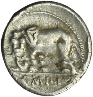 République romaine, Q. Caecilius Metellus Pius, Denier - ex. Collection Bœuf Rouge