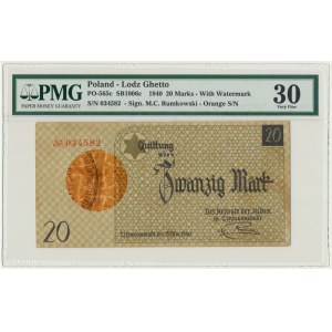 20 marek 1940 - num.1 ze znakiem wodnym - PMG 30 - RZADKI
