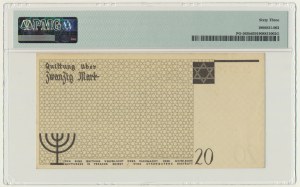 20 Mark 1940 - no. 3 without watermark - PMG 63