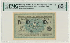 Dantzig, 5 milliards de marks 1923 - znw. 