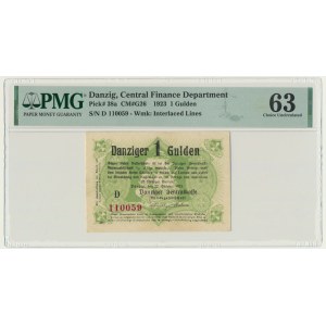 Danzig, 1 Gulden 1923 - October - PMG 63