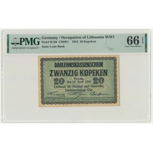 Posen, 20 Kopecks 1916 - PMG 66 EPQ