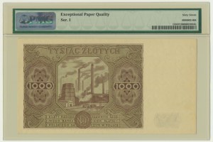 1.000 złotych 1947 - I - PMG 67 EPQ - OKAZOWY