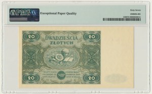 20 złotych 1947 - A - PMG 67 EPQ