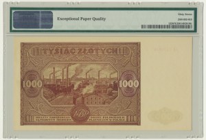 1.000 złotych 1946 - AA - PMG 67 EPQ