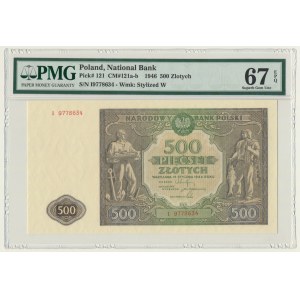 500 złotych 1946 - I - PMG 67 EPQ