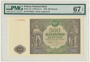 500 złotych 1946 - I - PMG 67 EPQ