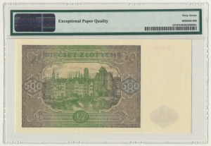 500 złotych 1946 - I - PMG 67 EPQ