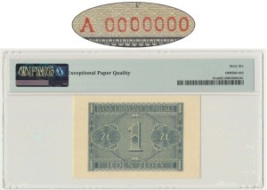 1 gold 1940 - MODEL - A 0000000 - PMG 66 EPQ - RARE.