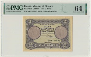 2 or 1925 - D - PMG 64 - RARE