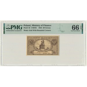 20 groszy 1924 - PMG 66 EPQ