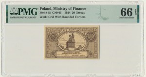 20 groszy 1924 - PMG 66 EPQ