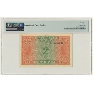 2 marki 1916 Generał - A - PMG 65 EPQ - RZADKI I PIĘKNY