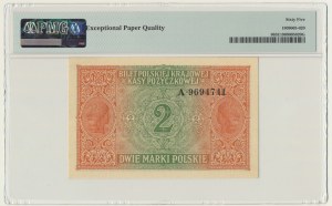 2 marki 1916 Generał - A - PMG 65 EPQ - RZADKI I PIĘKNY