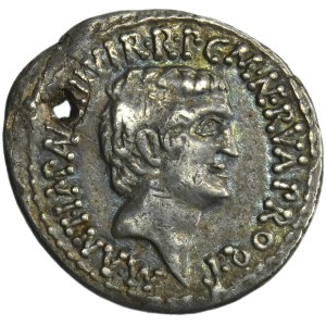 Roman Republic, Marcus Antonius, Lucius Antonius, Denarius 41 BC - RARE