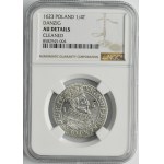 Sigismund III Vasa, 1/4 Thaler Danzig 1623 - NGC AU DETAILS - PR•