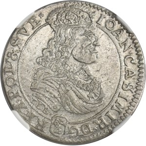 John II Casimir, 1/4 Thaler Bromberg 1668 TLB - NGC AU DETAILS