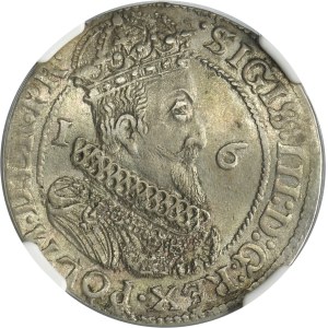 Sigismund III Vasa, 1/4 Thaler Danzig 1624/3 - PR• - NGC AU55