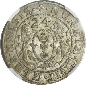 Sigismund III Vasa, 1/4 Thaler Danzig 1624/3 - PR• - NGC AU55