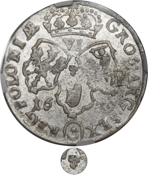 John III Sobieski, 6 Groschen Bromberg 1679 - NGC MS62