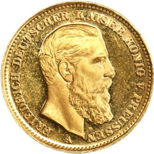 Germany, Kingdom of Prussia, Friedrich III, 20 Mark Berlin 1888 A - FORGERY