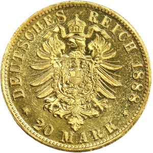 Germany, Kingdom of Prussia, Friedrich III, 20 Mark Berlin 1888 A - FORGERY