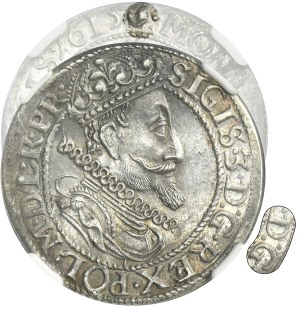 Sigismund III Vasa, 1/4 Thaler Danzig 1615 - NGC MS62