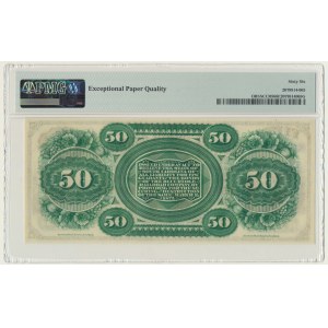 USA, Confederate States America, Karolina Południowa, 50 Dolarów 1872 - PMG 66 EPQ