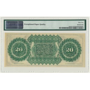 USA, Confederate States America, Karolina Południowa, 20 dolarów 1872 - PMG 65 EPQ