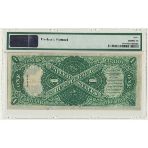 USA, Red Seal, 1 dolar 1917 - Elliott & White - PMG 30 NET