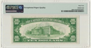 USA, Green Seal, Philadelphia, 10 Dollars 1934 - Julian & Morgenthau - Morgenthau - PMG 64 EPQ