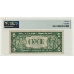 USA, Yellow Seal North Africa Silver Certificate, 1 dolar 1935 - Julian & Morgenthau - PMG 63