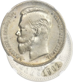 Russia, Nicholas II, Rouble Petersburg 1902 AP - NGC VF DETAILS
