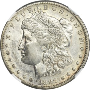 USA, 1 Dollar San Francisco 1892 S - Morgan - NGC AU53