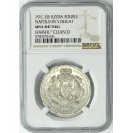Russia, Nicholas II, Rouble Petersburg 1912 Siege at Borodino - NGC UNC DETAILS - RARE