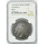 Russia, Catherine II, Rouble Petersburg 1762 СПБ HK - NGC VF25