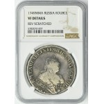 Russia, Elizabeth, Rouble Petersburg 1749 ММД - NGC VF DETAILS