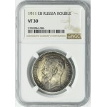 Russia, Nicholas II, Rouble Petersburg 1911 ЭБ - NGC VF30