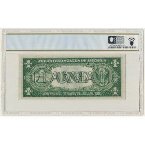 USA, Brown Seal Hawaii Silver Certificate, 1 dolar 1935 - Julian & Morgenthau - PCGS 61 PPQ