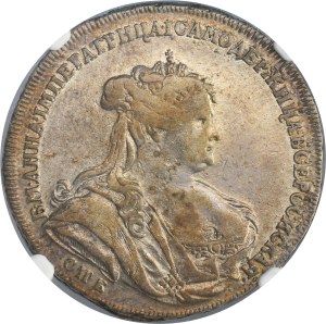 Russia, Anna, Poltina Petersburg 1739 СПБ - NGC VF DETAILS