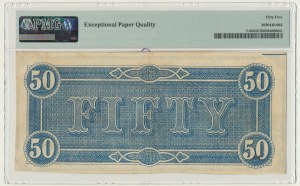 États-Unis d'Amérique, États confédérés d'Amérique, Richmond, 50 dollars 1864 - PMG 55 EPQ