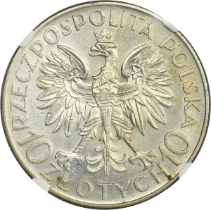 Sobieski, 10 gold 1933 - NGC AU DETAILS