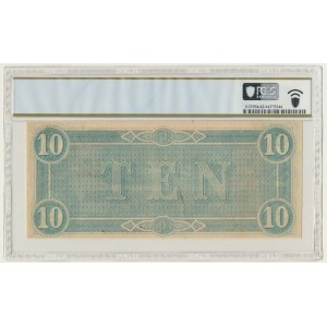 USA, Confederate States America, Richmond, 10 dolarów 1864 - PCGS 62 PPQ