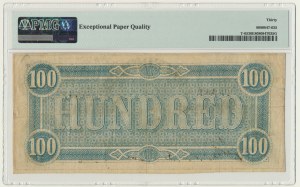 USA, Confederate States America, Richmond, 100 Dollars 1864 - PMG 30 EPQ