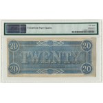USA, Confederate States America, Richmond, 20 Dollars 1864 - PMG 58 EPQ
